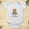 body bébé prénom avec ourson