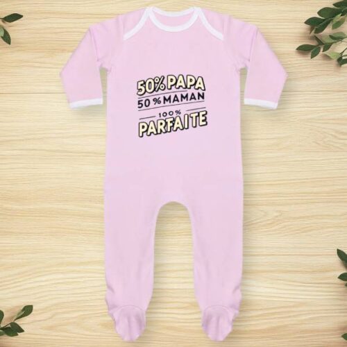 pyjama bébé personanlsié avec humlour 100% parfaite